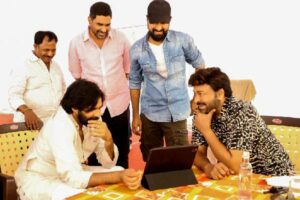 When Powerstar met Megastar on the sets of Waltair Veerayya