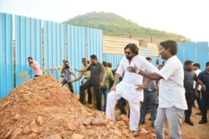 Pawan visits Rushikonda, to visit Gunkalam colony