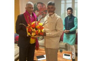 Chandrababu Naidu meets NITI Ayog CEO
