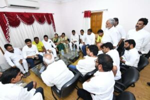 TDP activists gather at Kuppam to express solidarity with Lokesh for pada yatra