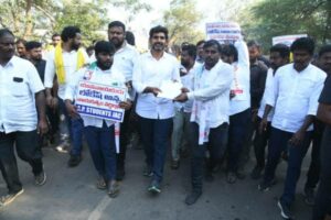 Heavy police deployment along Lokesh’s pada yatra route