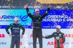 Jean-Eric Vergne wins first-ever FIA Formula E world c’ship race in India