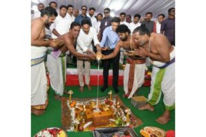Jagan performs Bhumi Puja for Kadapa Steel Plant