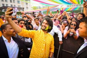 Tollywood star Nani marks entry into Hindi cinema with Holi celebration