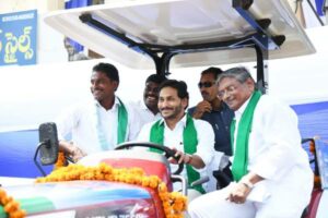 Jagan flags off Rs 361 cr worth tractors, harvesters