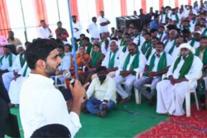 Lokesh promises justice to sugarcane farmers