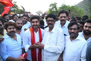Lokesh goes emotional as Yuva Galam completes in Rayalaseema