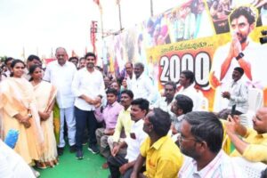 Lokesh’s pada yatra reaches 2000 km milestone