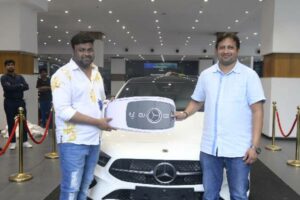 Baby Producer SKN gifts brand new BENZ car to Sai Rajesh