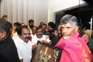 Naidu worships Lord Venkateswara in Tirumala
