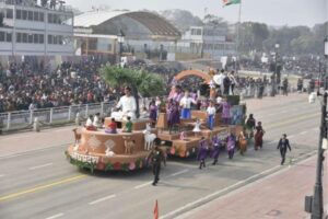 AP education department tableaux wins Third Prize in RD parade