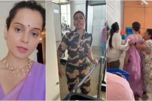 Kangana Ranaut get slapped by a Security Personnel