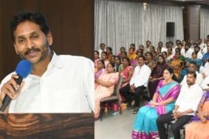 Jagan meets local bodies representatives of north Andhra region