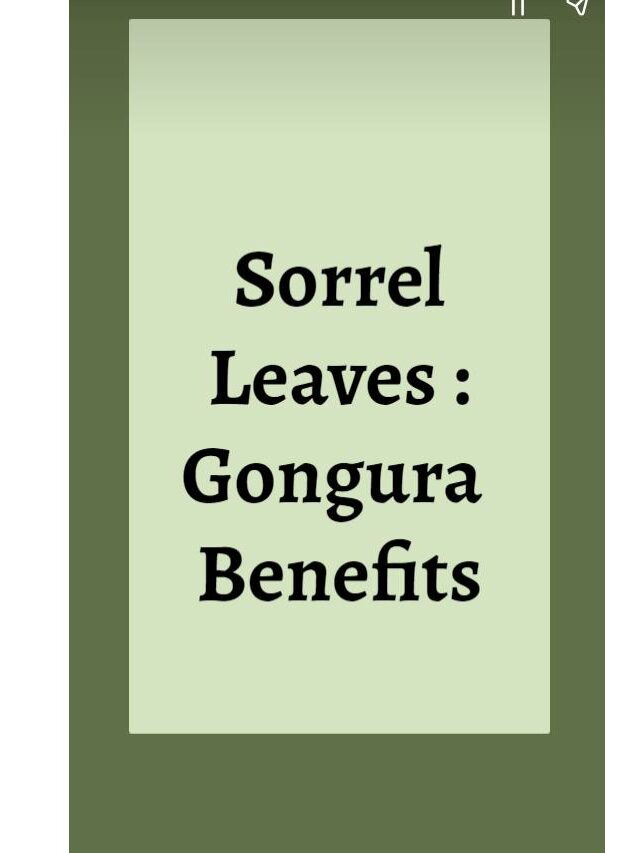 Sorrel Leaves (Gongura) Health Benefits