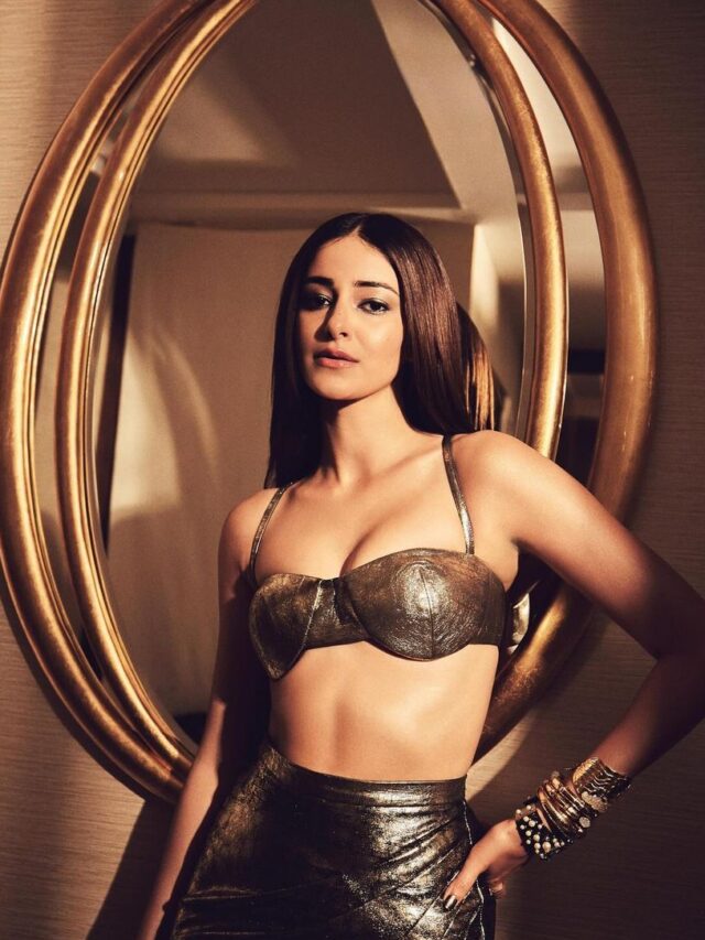 Ananya Panday Metallic Mermaid Look