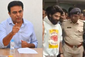 KTR backs Allu Arjun, hits out at Revanth Reddy