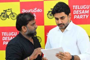 Madan Mohan Meets Nara Lokesh Over Vijayasai Reddy Allegations