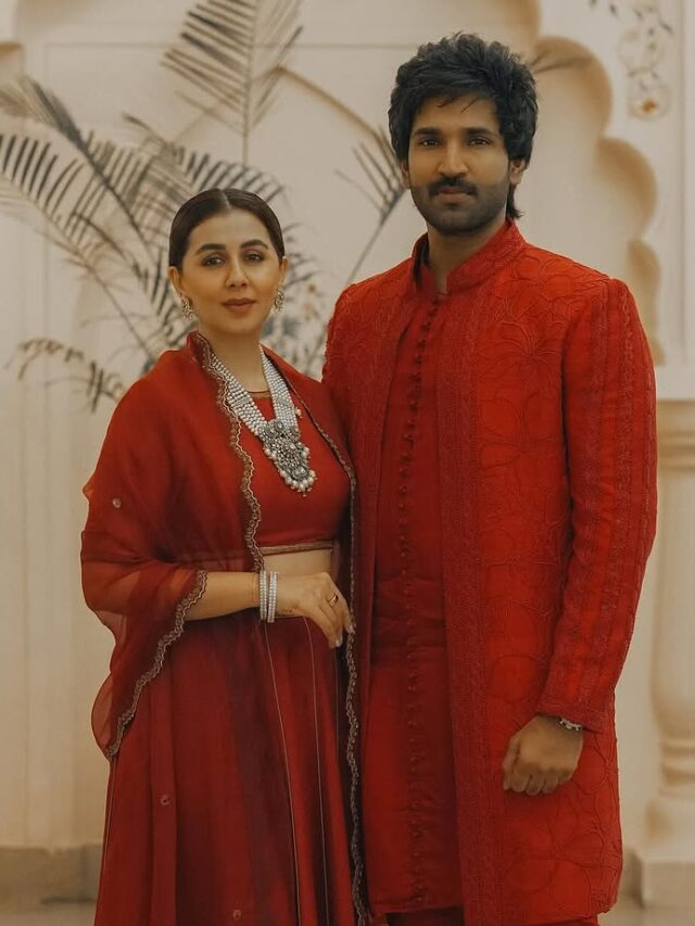 Nikkii Galrani And Aadhi Pinisetty Fabulous In Red