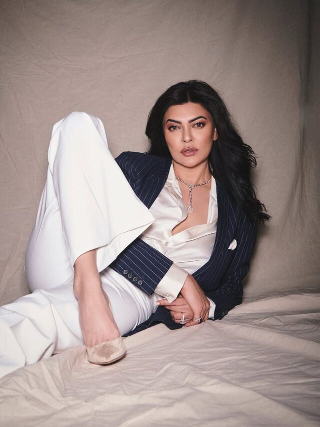 Sushmita Sen Looks Perfect In Tailor Made Suit