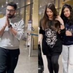 Aishwarya and abhishek bachchan spotted together