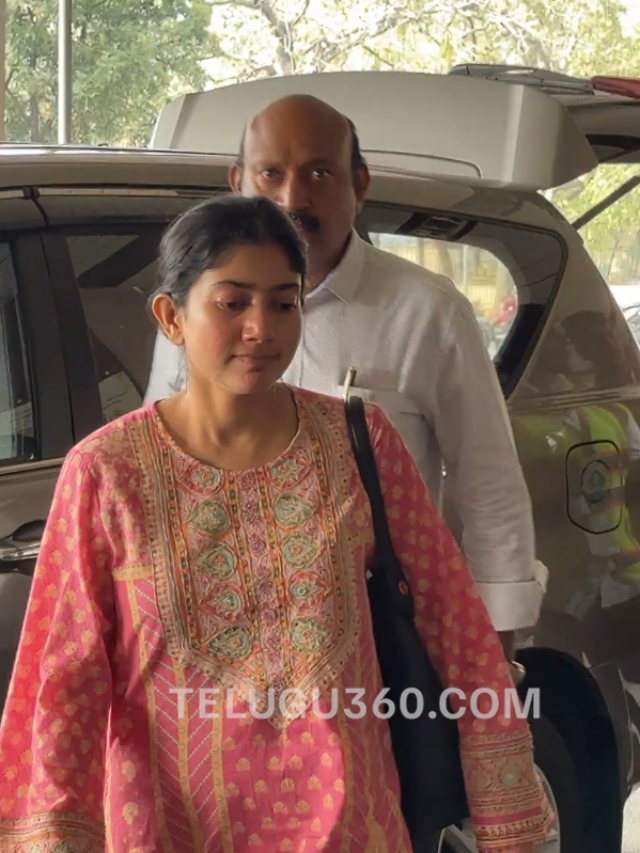 Sai Pallavi Snapped at Begumpet Airport Off to Chennai