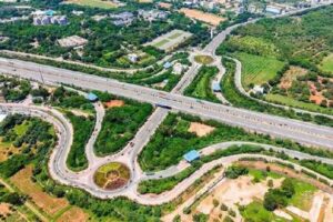 RRR farmers protest at NHAI office