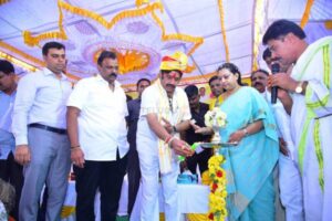 Photos : Balakrishna Distributed Land Title Deeds In Kotnur