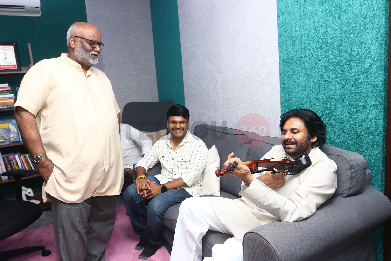 Photos: Pawan Kalyan Pays Homage to MM Keeravaani