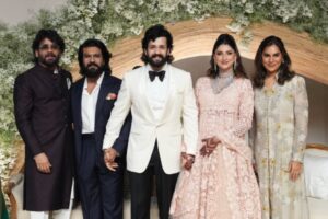 Ram Charan looks stunning at Akhil’s reception