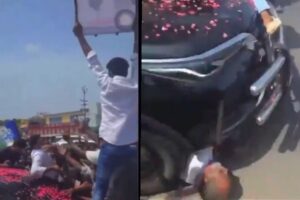 Shocking: YCP supporter died after run over by Jagan’s own vehicle