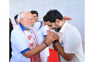 Modi acknowledges Lokesh as Naidu’s successor ?