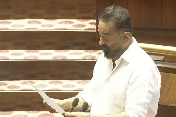 Kamal Haasan Takes Oath as Rajya Sabha MP, Marks His Entry into Parliament