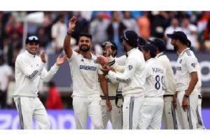 Team India script a historic win to square series