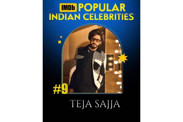 Teja Sajja ranked among IMDB Popular Indian Celebrities