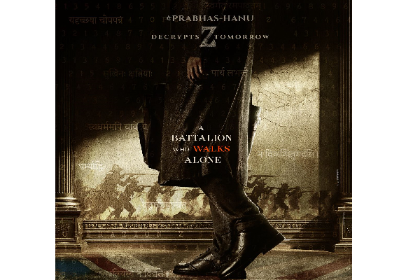 PrabhasHanu Pre-Look: A Storm Is Coming
