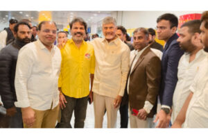 Chandrababu Naidu and Nara Bhuvaneswari Arrive in London for Prestigious Awards Ceremony