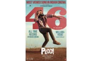 Ram Charan’s Peddi Chikiri Song creates All-Time Indian Cinema record