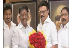 O. Panneerselvam Joins DMK, Meets Chief Minister M.K. Stalin in Chennai