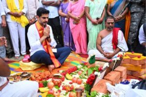 Nara Lokesh Launches Major Retaining Wall Project Near Prakasam Barrage