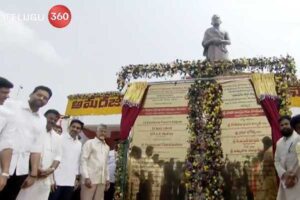 Chandrababu Unveils 58-Foot Statue of Potti Sriramulu in Amaravati