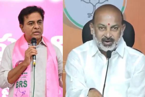 బండి సంజయ్‌కు కార్ల దగ్గర దొరికిన కేటీఆర్ !