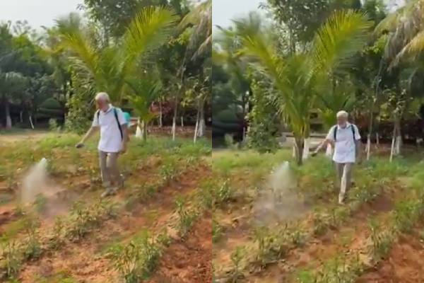 రైతుగా విజయసాయి – వీడియో భలే తీయించుకున్నారు!